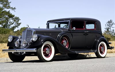 klassische, pierce, 1933, schwarz, modell 1236