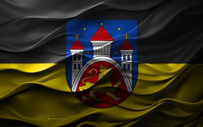 4k, göttingens flagga, städer i tyskland, 3d göttingen flagga, tyskland, 3d textur, göttingens dag, tyska nationella symboler, 3d konst, göttingen