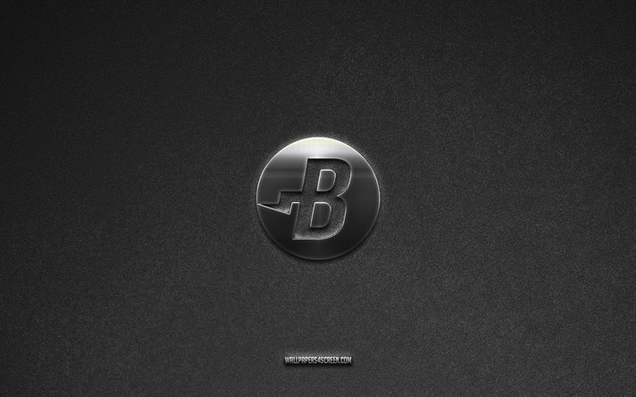 burstcoin-logo, kryptowährung, grauer steinhintergrund, burstcoin-emblem, kryptowährungslogos, burstcoin, kryptowährungszeichen, burstcoin-metalllogo, steinstruktur
