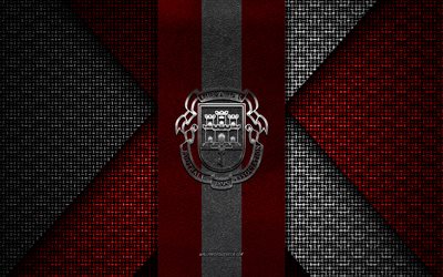 gibraltars fotbollslandslag, uefa, röd vit stickad textur, europa, gibraltars fotbollslandslags logotyp, fotboll, gibraltars fotbollslandslags emblem, gibraltar