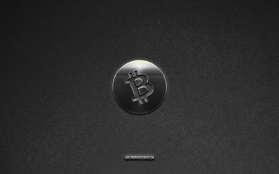 logo bitcoin cash, crypto-monnaie, fond de pierre grise, emblème bitcoin cash, logos de crypto-monnaie, bitcoin cash, signes de crypto-monnaie, logo en métal bitcoin cash, texture de pierre