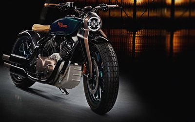 Royal Enfield KX Concetto, bobber, 2019 moto, superbike, studio