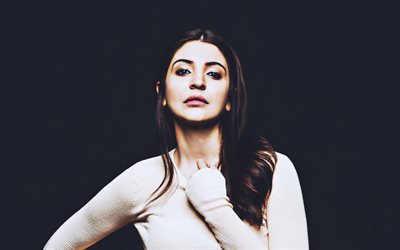 Anushka Sharma, HDR, Bollywood, 2018, la actriz india, belleza, retrato, morena