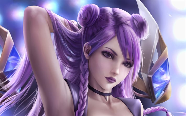 kaisa, 4k, 3d taide, league of legends, moba, lol, fanitaidetta, kaisa rakentaa, kaisa league of legends
