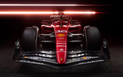 2023, Ferrari SF-23, Formula 1, 4k, front view, exterior, racing car, SF-23 2023, F1 2023, Scuderia Ferrari, SF-23, 2023 season