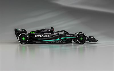 2023, Mercedes-AMG F1 W14 E-Performance, 4k, side view, exterior, W14, F1 2023, Formula 1, Mercedes-AMG PETRONAS F1 Team, 2023 season, Mercedes