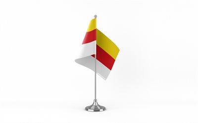 4k, Carinthia table flag, white background, Carinthia flag, table flag of Carinthia, Austrian federal states, Carinthia flag on metal stick, flag of Carinthia, states of Austria, Carinthia, Austria