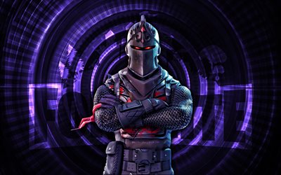 schwarzer ritter fortnite, 4k, violettes spiralhintergrund, fortnite, kreativ, schwarze ritterhaut, fortnite black knight skin, schwarzer ritter, fortnite  charaktere