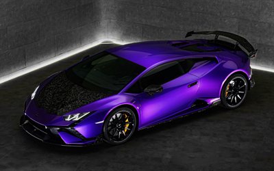 mansory lamborghini huracan tecnica, 4k, hypercars, 2025 voitures, lb724, supercars, mansory, réglage, violet lamborghini huracan, voitures italiennes, lamborghini