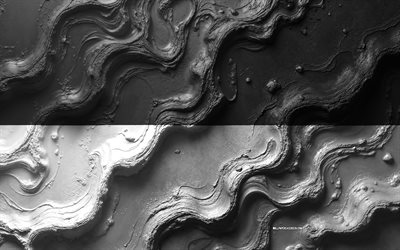 फेरारा झंडा, 4k, पत्थर की लहर बनावट, इतालवी शहरों के झंडे, फेरारा का झंडा, 3डी फेरारा झंडा, इटली, फ़ेरारा शहर का झंडा, फ़ेरारा