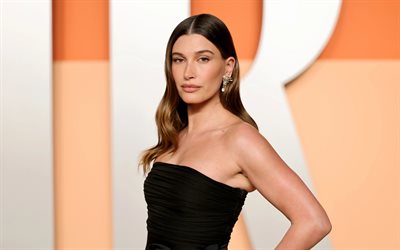 hailey bieber, 4k, vanity fair photoshooting, amerikanische schauspielerin, weißes kleid, hollywood, schönheit, amerikanische sterne, beliebte schauspielerin, amerikanische berühmtheit, filmstars, hailey bieber fotoshooting