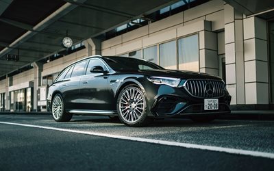 Mercedes-AMG E 53 Estate, 4k, JP-spec, 2025 cars, S214, 2025 Mercedes-AMG E 53 Estate, german cars, Mercedes