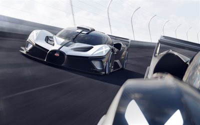 bogatti bolide, 4k, trame, 2025 voitures, hypercars, supercars, bolide bugatti blanc, 2025 bugatti bolide, voitures françaises, bugatti