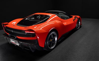 2026, ferrari 296 speciale a, 4k, arrière vue, extérieur, supercar rouge, red ferrari 296 speciale, supercars italiennes, ferrari