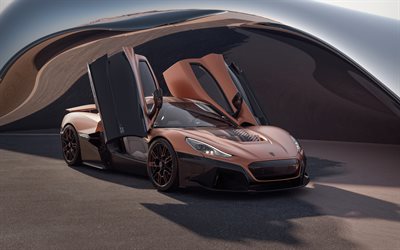 rimac nevera, 4k, hypercars, 2025 voitures, voitures électriques, 2025 rimac nevera, supercars, rimac