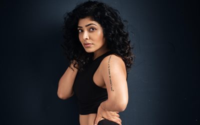 Rima Kallingal, 4k, black dress, indian actress, Bollywood, movie stars, pictures with Rima Kallingal, beauty, popular actress, indian celebrity, Rima Kallingal photoshoot