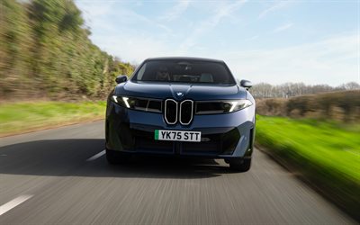 بي ام دبليو ix3 50 xdrive m sport pro, 4k, منظر أمامي, 2026 سيارة, عمليات الانتقال, المملكة المتحدة المواصفات, na5, بي ام دبليو اي اكس 3, المصابيح الأمامية, 2026 بي إم دبليو آي إكس 3, السيارات الألمانية, بي ام دبليو