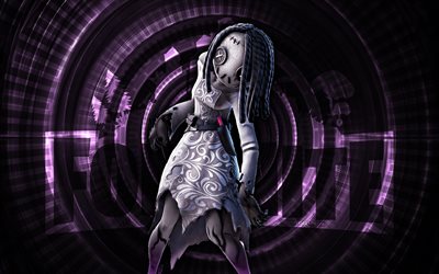 Willow Fortnite, 4k, violet spiral background, Fortnite, creative, Willow Skin, Fortnite Willow Skin, Willow, Fortnite characters