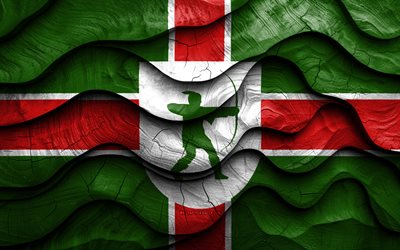 4k, Nottinghamshire flag, Counties of England, wooden 3D waves flags, Day of Nottinghamshire, flag of Nottinghamshire, England, Nottinghamshire wooden flag, United Kingdom, english counties, Nottinghamshire