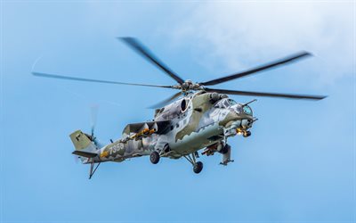 Mi-24, des hélicoptères, des avions de combat, vol, Hind