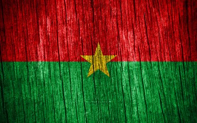 4k, bandiera del burkina faso, giorno del burkina faso, africa, bandiere di struttura in legno, simboli nazionali del burkina faso, paesi africani, burkina faso
