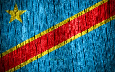 4k, flagge der dr kongo, tag der dr kongo, afrika, holzfahnen, flagge der demokratischen republik kongo, nationale symbole der dr kongo, afrikanische länder, kongo-kinshasa, demokratische republik kongo