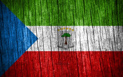 4k, flagge von äquatorialguinea, tag von äquatorialguinea, afrika, hölzerne texturfahnen, nationale symbole von äquatorialguinea, afrikanische länder, äquatorialguinea