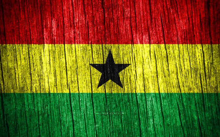 4k, घाना का झंडा, घाना का दिन, अफ्रीका, लकड़ी की बनावट के झंडे, घाना के राष्ट्रीय प्रतीक, अफ्रीकी देश, घाना