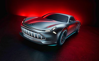 2022, Mercedes-Benz Vision AMG, 4k, front view, exterior, car concepts, luxury cars, Mercedes-Benz