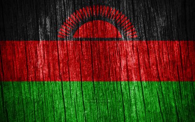 4k, bandiera del malawi, giorno del malawi, africa, bandiere di struttura in legno, simboli nazionali del malawi, paesi africani, malawi