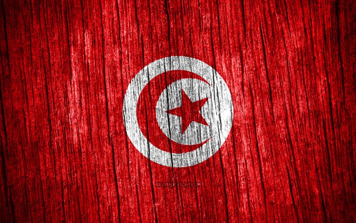 4k, drapeau de la tunisie, jour de la tunisie, afrique, drapeaux de texture en bois, drapeau tunisien, symboles nationaux tunisiens, pays africains, tunisie