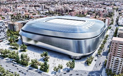 santiago bernabeu, madrid, spanien, fotbollsstadion, santiago bernabeu renoveringsprojekt, real madrid stadium, sportarena, madrid stadsbild, fotboll