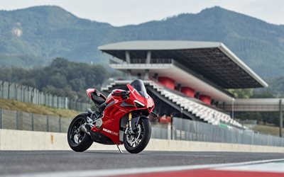 2022, Ducati Panigale V4 R, 4k, front view, racing bike, red Panigale V4, Italian sportbikes, V4R, Ducati