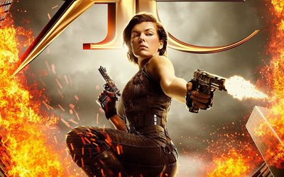 Resident Evil El Capítulo Final, cartel, horror, novela de suspense, 2017, Milla Jovovich