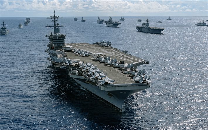 USS Abraham Lincoln, CVN-72, US Air Force, American aircraft carrier, Nimitz class, American warships, USA