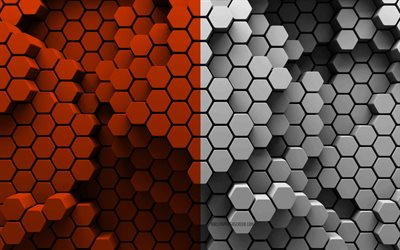 4k, Flag of County Armagh, Counties of Ireland, 3d hexagon background, Armagh 3d flag, Day of County Armagh, 3d hexagon texture, Armagh flag, Irish national symbols, County Armagh, 3d Armagh flag, Armagh, Ireland