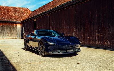 Ferrari Roma, 4k, supercars, 2024 cars, Type F169, luxury cars, 2024 Ferrari Roma, italian cars, Ferrari