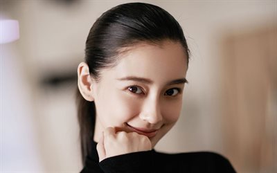 angelababy, porträtt, brunett, kinesiska modeller, angela yeung wing