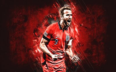 해리 케인, 잉글랜드 축구 국가대표팀, 잉글랜드 축구선수, 붉은 돌 배경, 영국, 축구