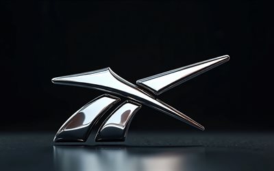 4k, Reebok chrome logo, creative, black background, minimalism, Reebok metal logo, artwork, Reebok 3D logo, Reebok logo, fashion brands, Reebok