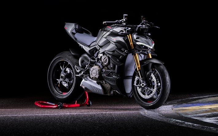 Ducati Streetfighter V4 S, 4k, superbikes, 2022 bikes, studio, 2022 Ducati Streetfighter V4 S, italian motorcycles, Ducati