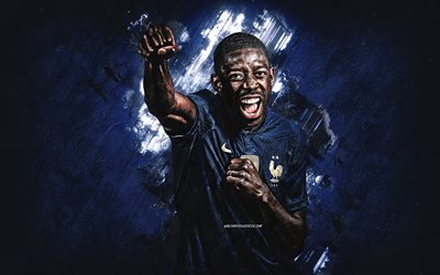 Ousmane Dembele, France national football team, portrait, french football player, Qatar 2022, France, football