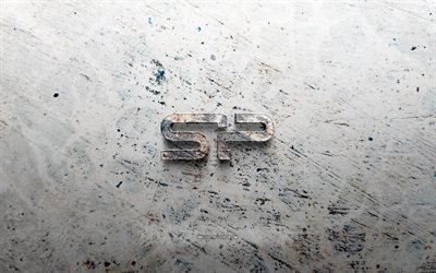 logo in pietra silicon power, 4k, sfondo di pietra, logo silicon power 3d, marche, creativo, logo di potenza del silicio, arte del grunge, potere del silicio