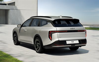 4k, kia k4 sedan, vista trasera, vagones, 2026 coches, especificaciones de la ue, 2026 kia k4 sedan deportivo, exterior, autos surcoreanos, kia