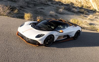 2026, aston martin valhalla, 4k, vista frontal, exterior, hipercoche, aston martin valhalla blanco, superdeportivos británicos, aston martín