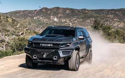 Rezvani Vengeance, 4k, SUVs, 2026 cars, offroad, dust, 2026 Rezvani Vengeance, american cars, Rezvani Motors, Rezvani