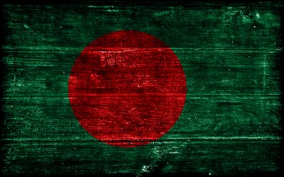 Bangladesh wooden flag, 4k, wooden grunge flags, Asian countries, flag of Bangladesh, Day of Bangladesh, Asia, Bangladeshi flag, Bangladesh, Bangladeshi national symbols, Bangladesh flag