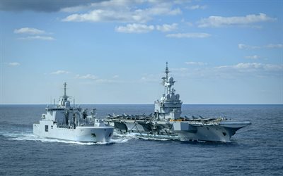 Charles De Gaulle, French aircraft carrier, LSS Jacques Chevallier, French Navy, French warships, Jacques Chevallier, France, BRF
