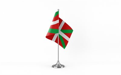 4k, drapeau du pays basque, états du brésil, drapeau de campagne basque 3d, brésil, drapeau de campagne basque, texture 3d, jour du pays basque, symboles nationaux brésiliens, art 3d, pays basque