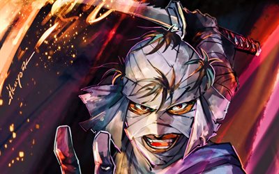 shishio makoto, hölynpöly, rurouni kenshin, soturi, animehahmot, taistelu, manga, shishio makoto rurouni kenshin